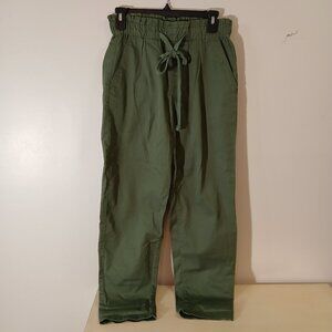 Like new Loft dark olive paper bag type pants - size XS